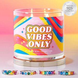 Charmed Aroma Ring Candle - good vibes only